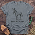 A Horse Was the Plan T-Shirt in Granite [color: Granite]