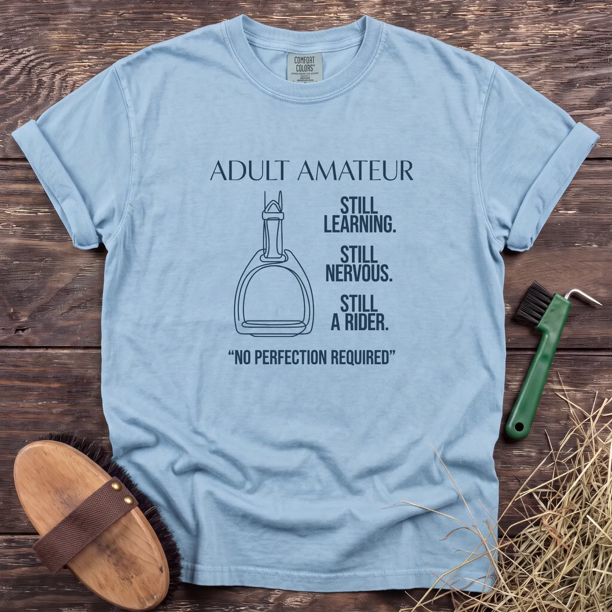 Adult Amateur T-Shirt in Chambray [color: Chambray]