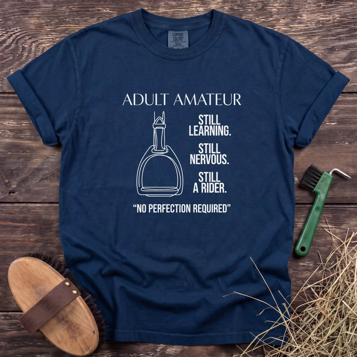 Adult Amateur T-Shirt in Navy [color: Navy]