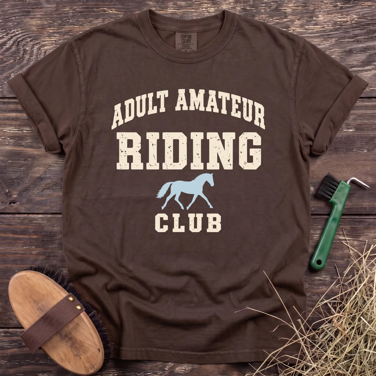 Adult Riding Club T-Shirt in Espresso [color: Espresso]