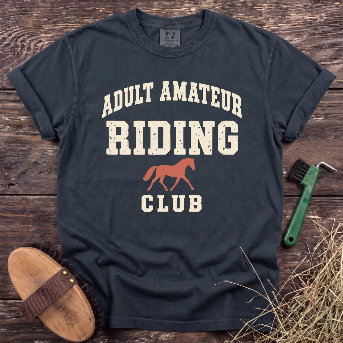 Adult Riding Club T-Shirt in Graphite [color: Graphite]
