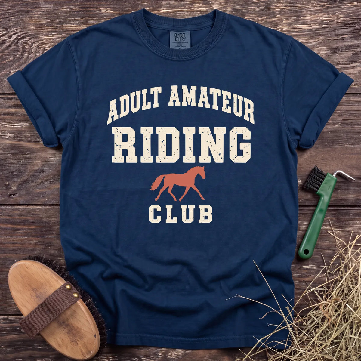 Adult Riding Club T-Shirt in Navy [color: Navy]