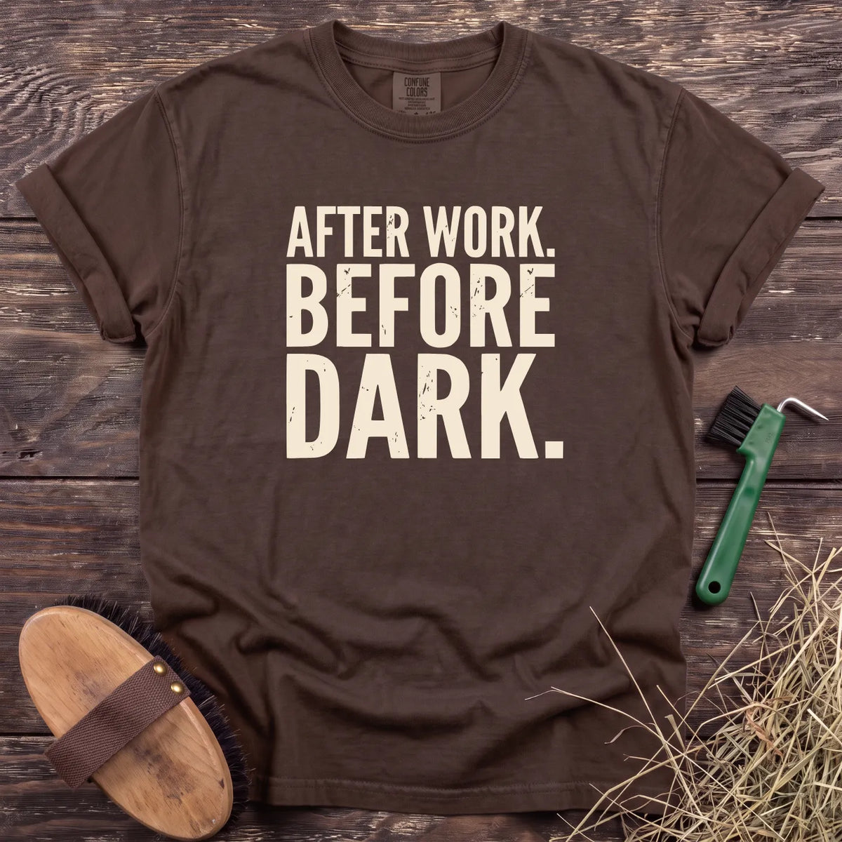 After Work T-Shirt in Espresso [color: Espresso]