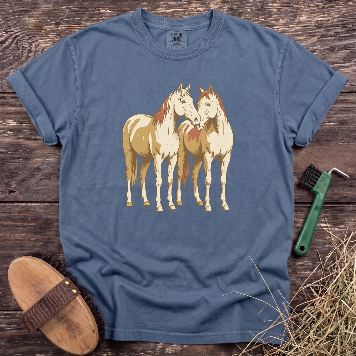 Always Horses T-Shirt in Blue Jean [color: Blue Jean]