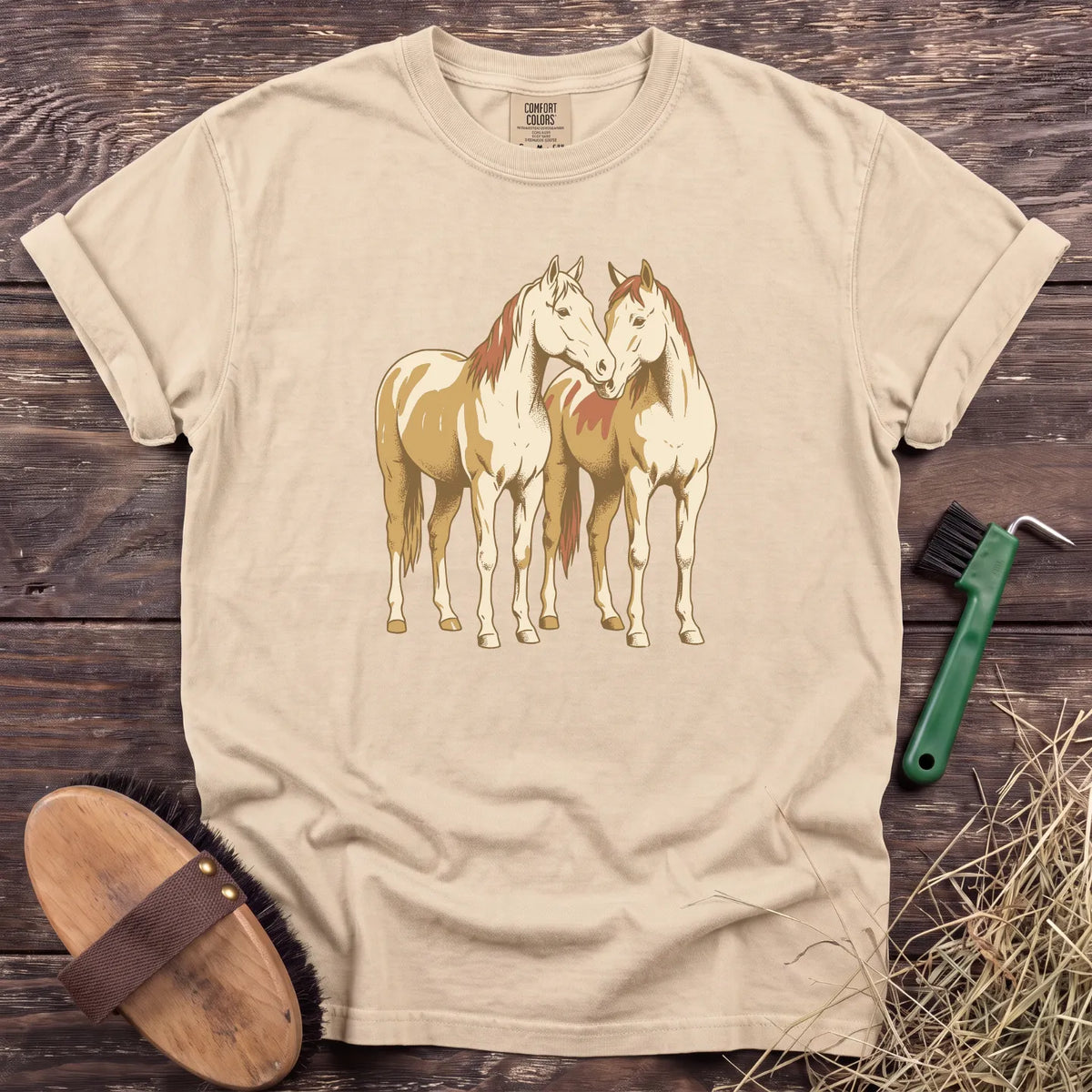Always Horses T-Shirt in Ivory [color: Ivory]