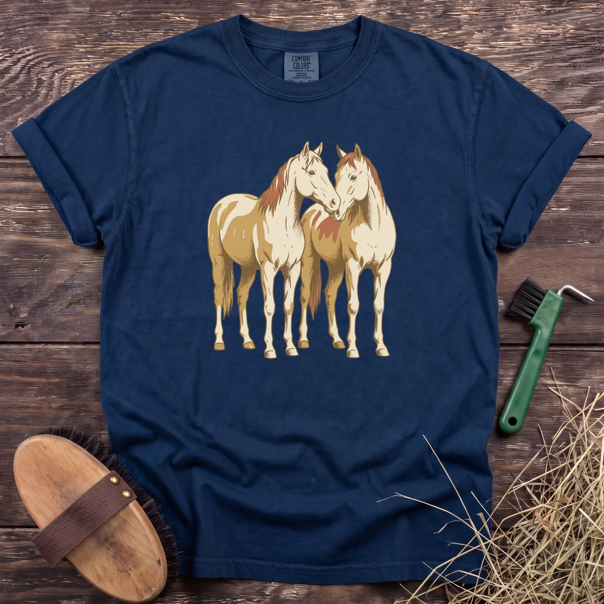 Always Horses T-Shirt in Navy [color: Navy]