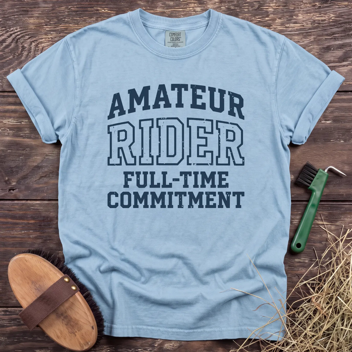 Amateur Rider T-Shirt in Chambray [color: Chambray]