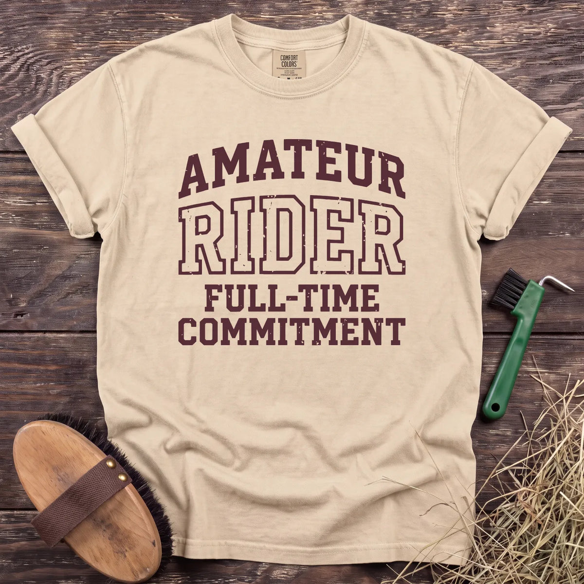 Amateur Rider T-Shirt in Ivory [color: Ivory]