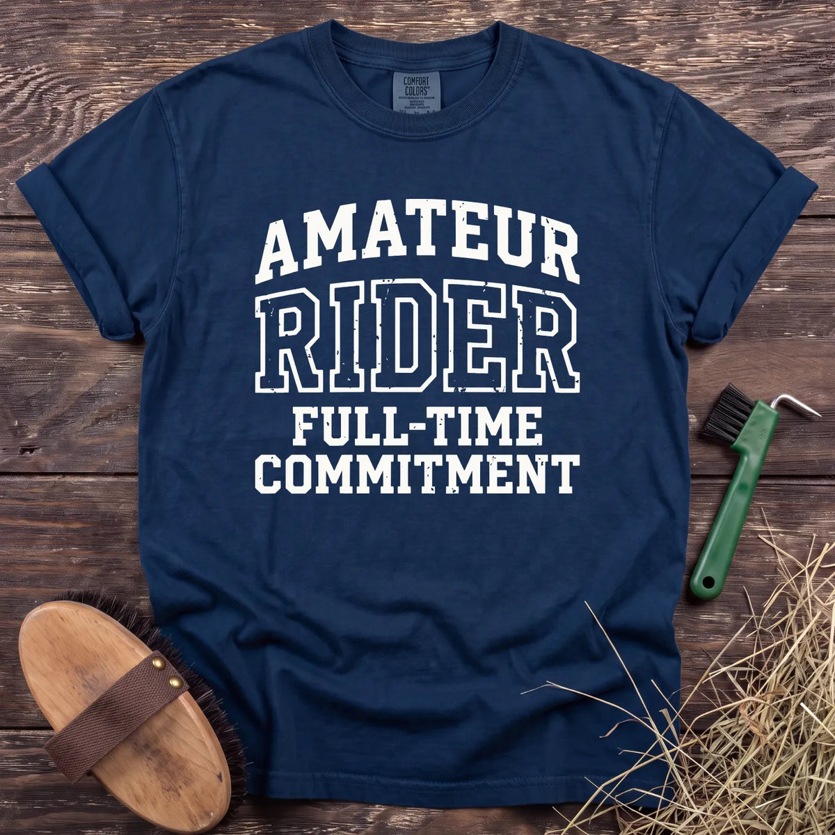 Amateur Rider T-Shirt in Navy [color: Navy]