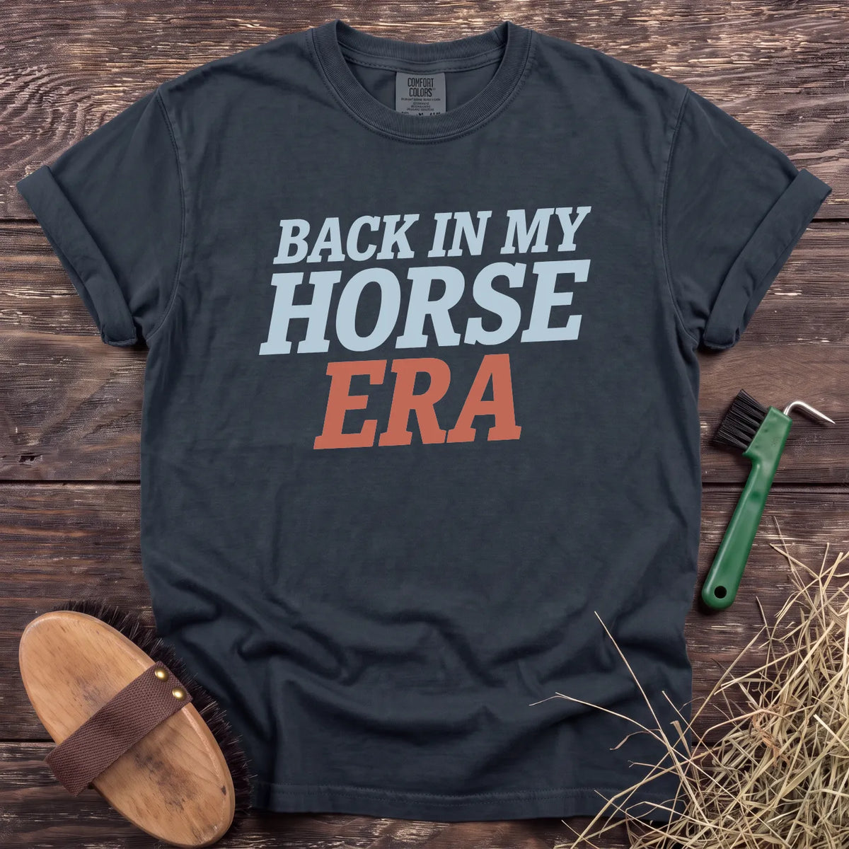 Back in My Horse Era T-Shirt in Graphite [color: Graphite]