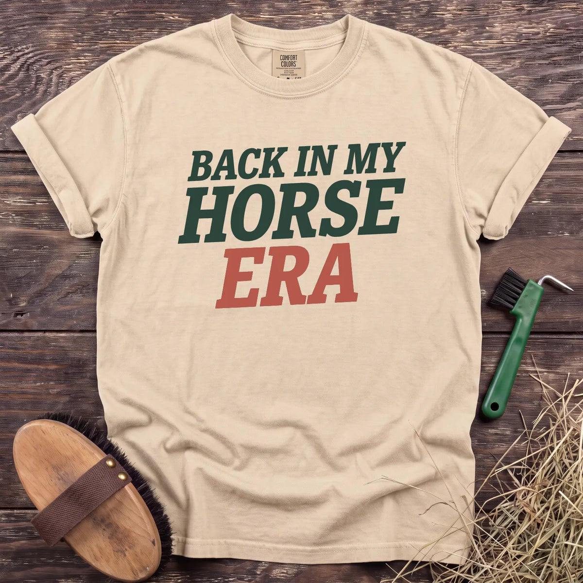 Back in My Horse Era T-Shirt in Ivory [color: Ivory]