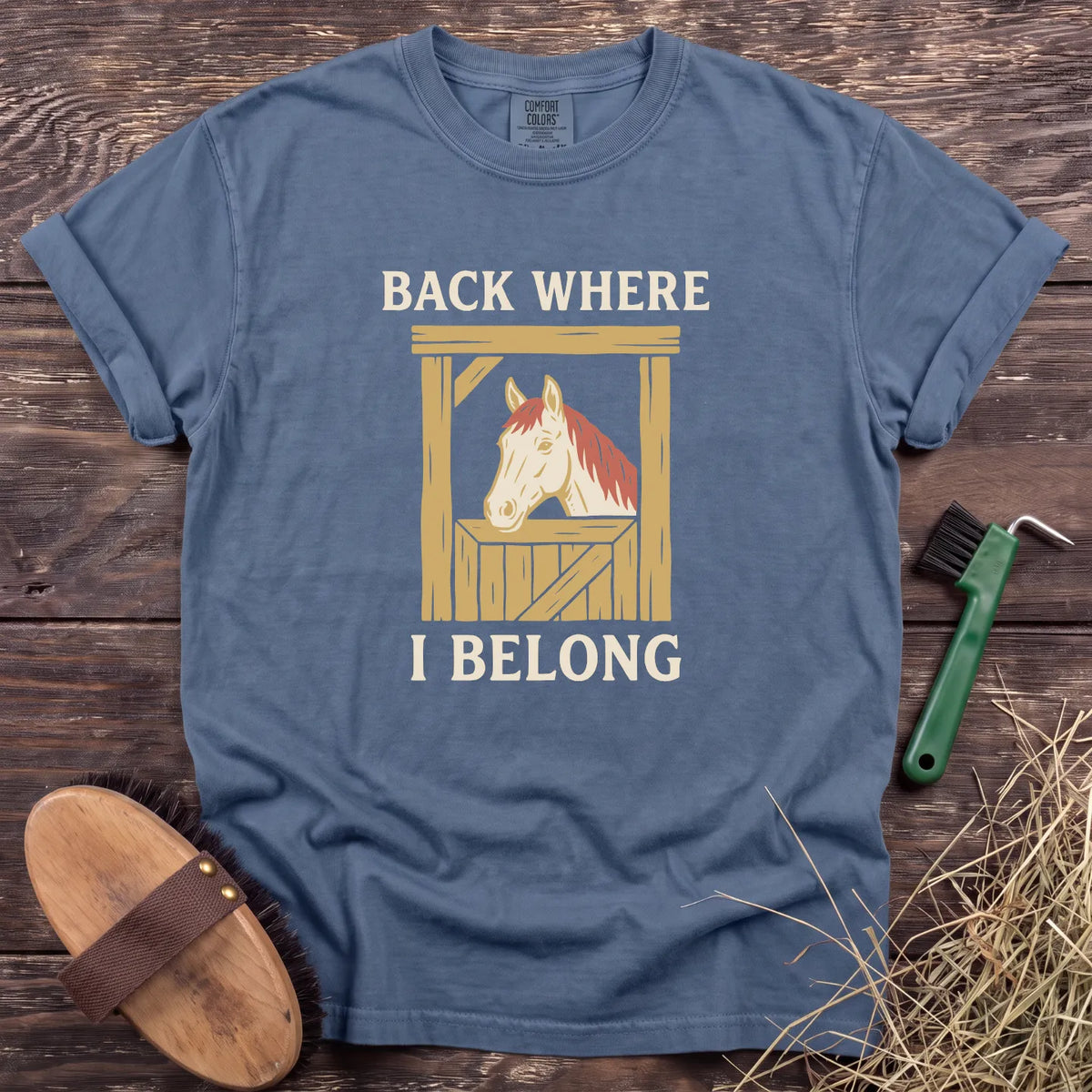 Back Where I Belong T-Shirt in Blue Jean [color: Blue Jean]