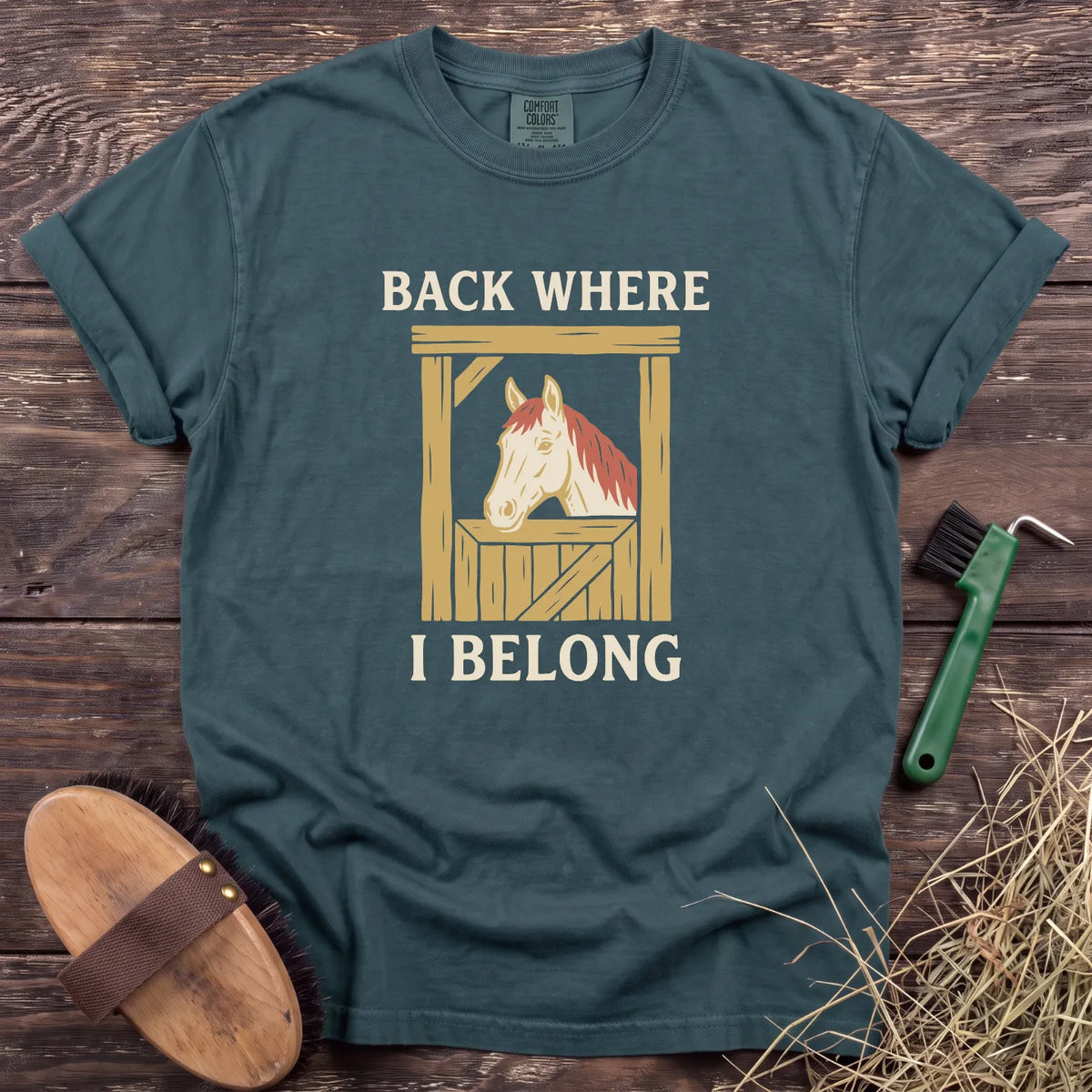 Back Where I Belong T-Shirt in Blue Spruce [color: Blue Spruce]