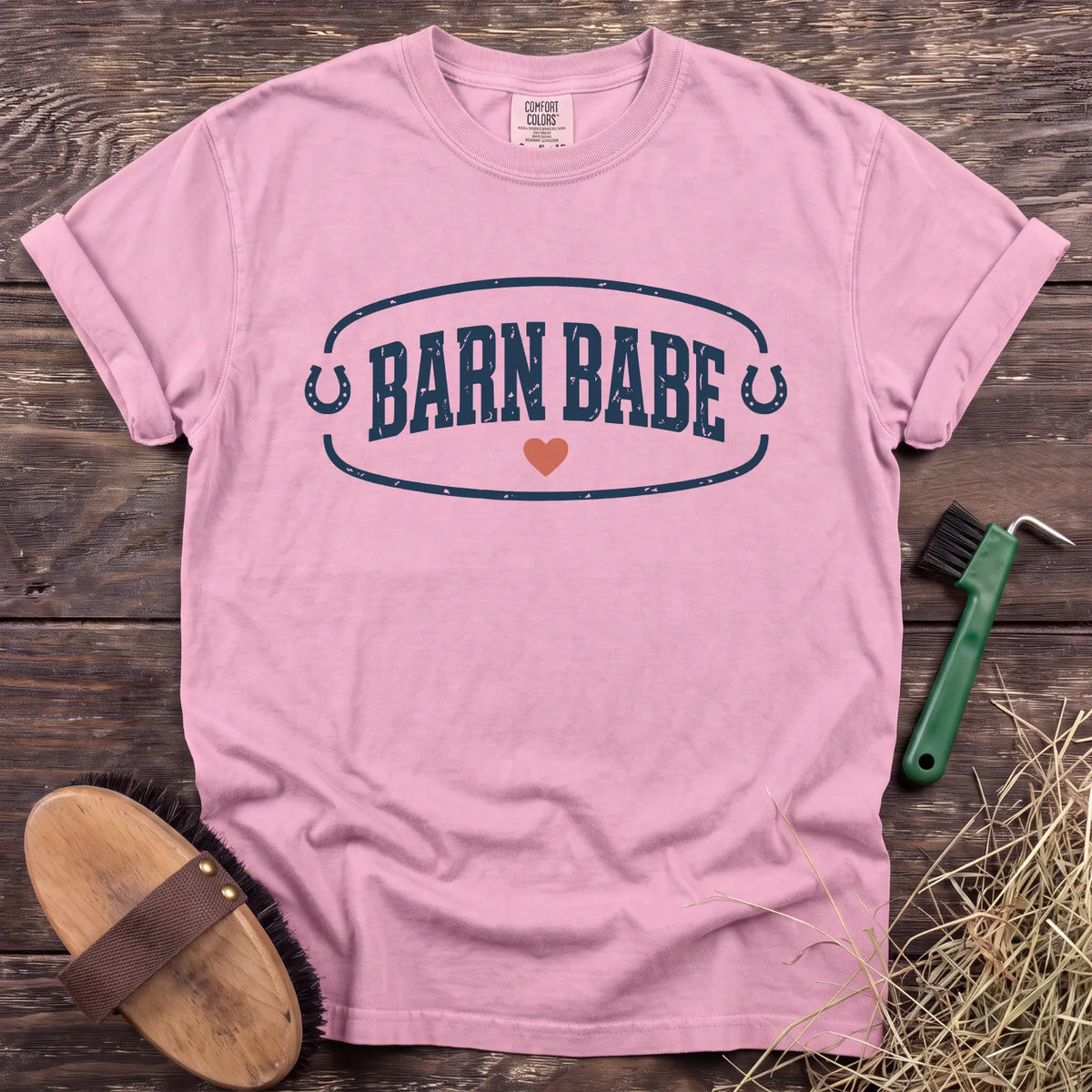 Barn Babe T-Shirt in Blossom [color: Blossom]
