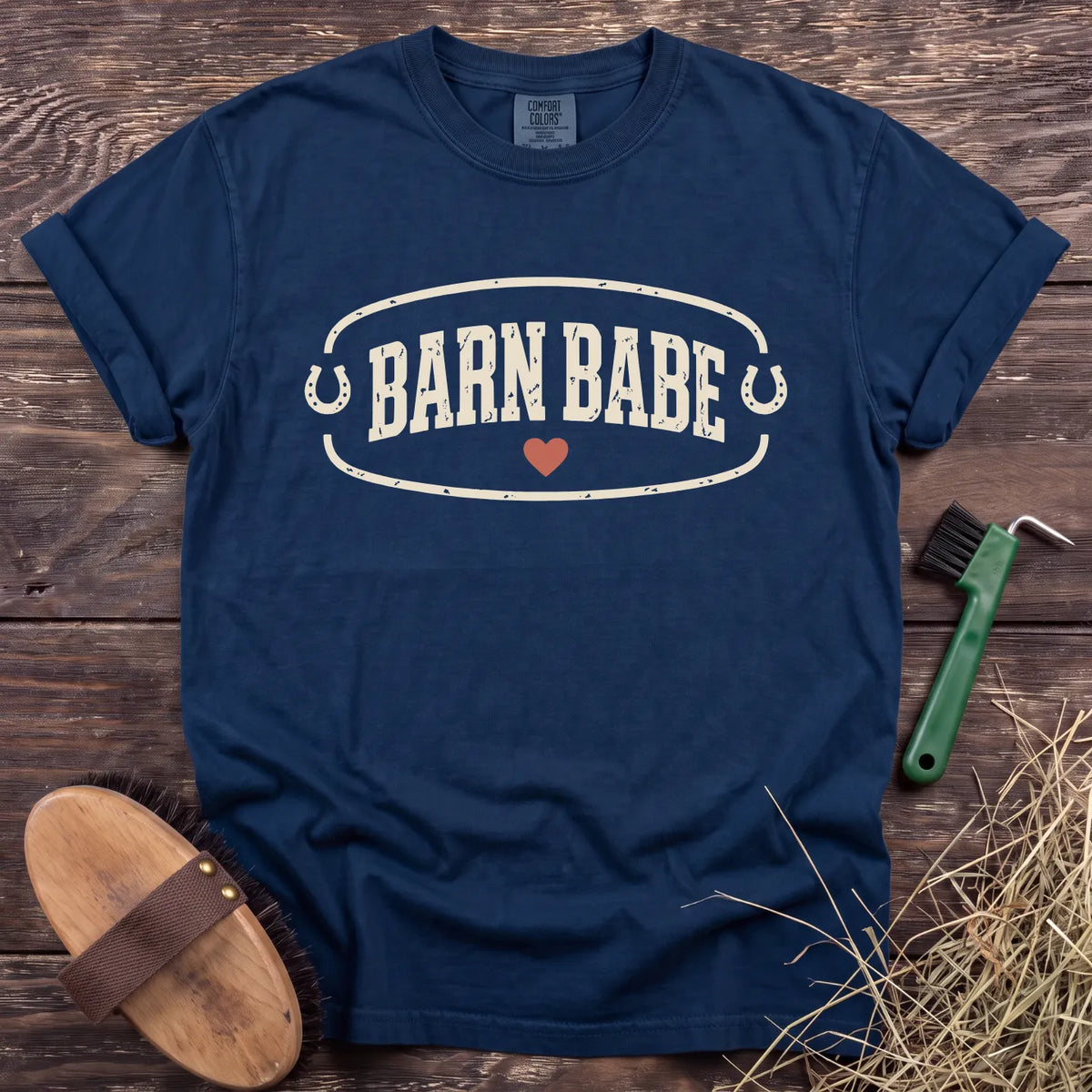 Barn Babe T-Shirt in Navy [color: Navy]