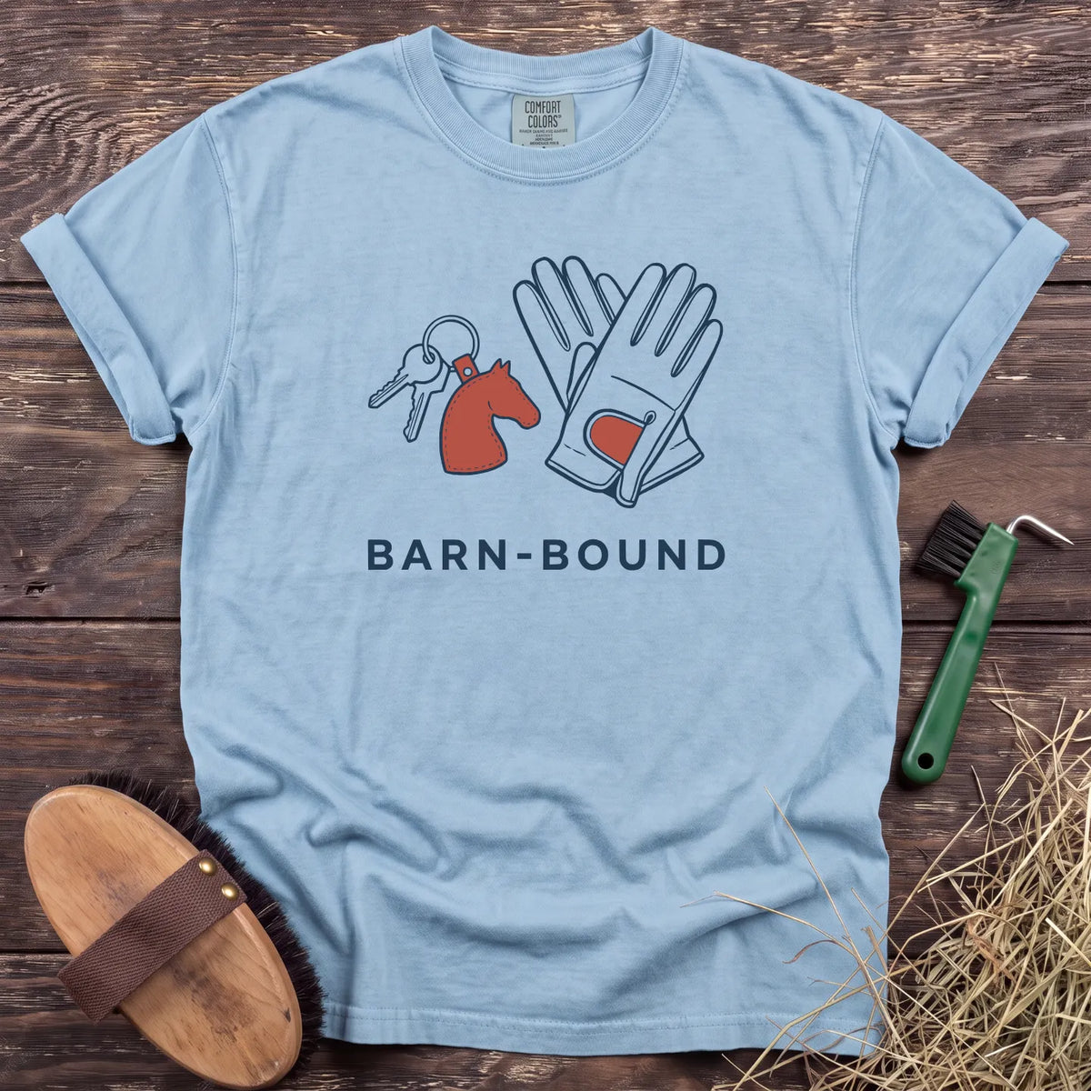 Barn Bound T-Shirt in Chambray [color: Chambray]