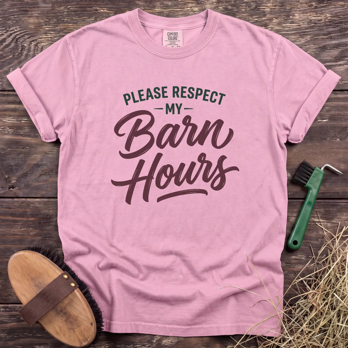 Barn Hours T-Shirt in Blossom [color: Blossom]