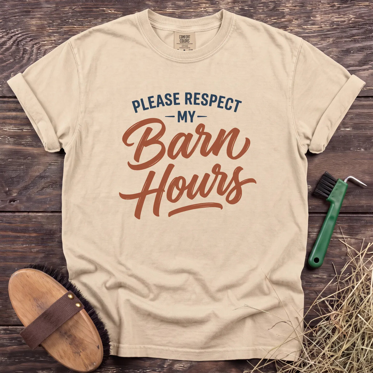 Barn Hours T-Shirt in Ivory [color: Ivory]