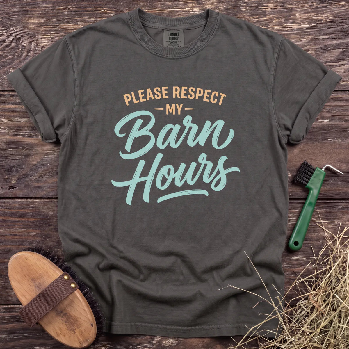 Barn Hours T-Shirt in Pepper [color: Pepper]