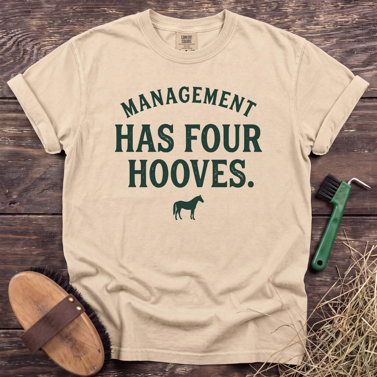 Barn Management T-Shirt in Ivory [color: Ivory]