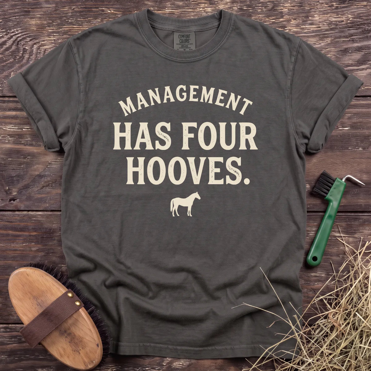 Barn Management T-Shirt in Pepper [color: Pepper]