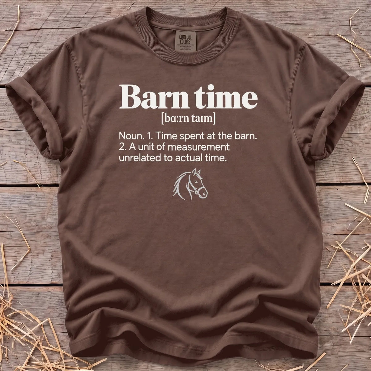 Barn Time definition T-shirt in Espresso [color: Espresso]