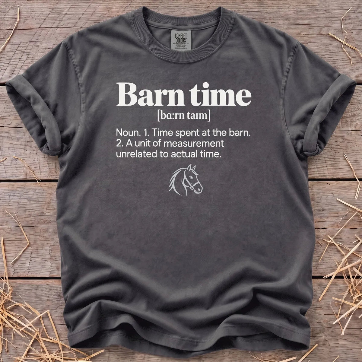 Barn Time definition T-shirt in Pepper [color: Pepper]