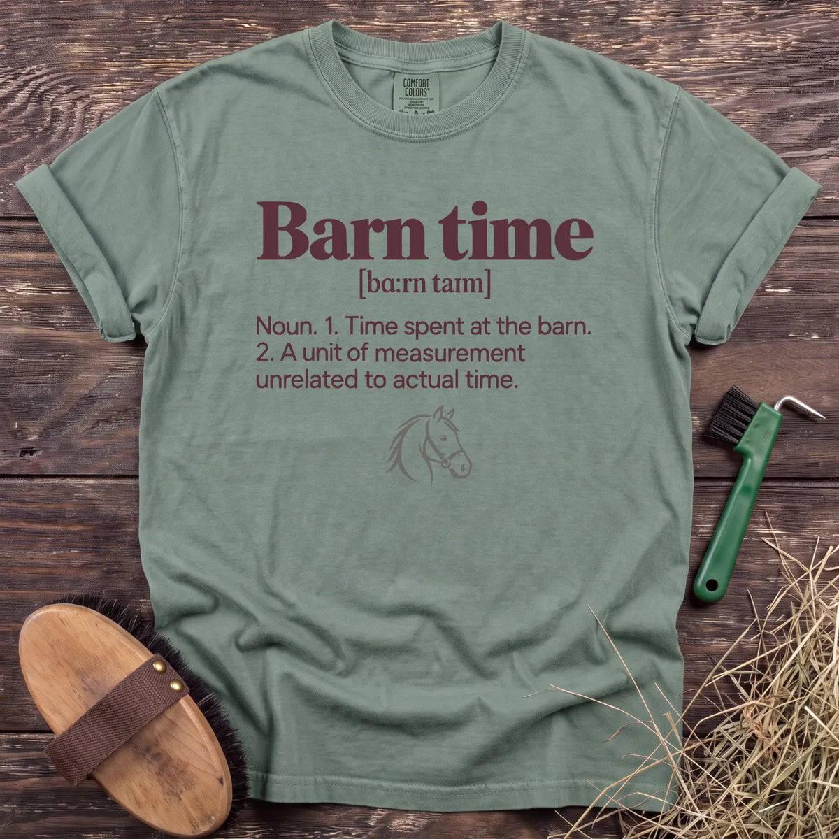 Barn Time T-Shirt in Bay [color: Bay]