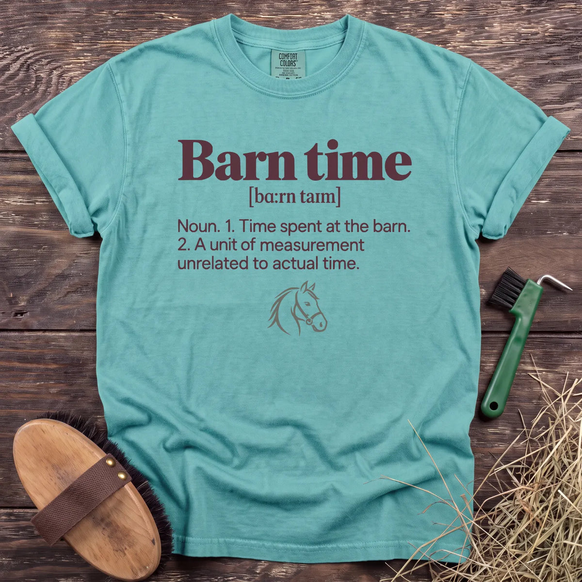 Barn Time T-Shirt in Chalky Mint [color: Chalky Mint]