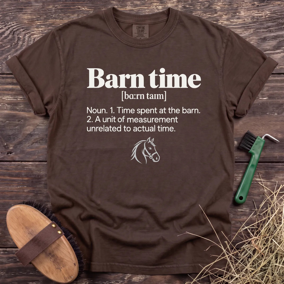 Barn Time T-Shirt in Espresso [color: Espresso]