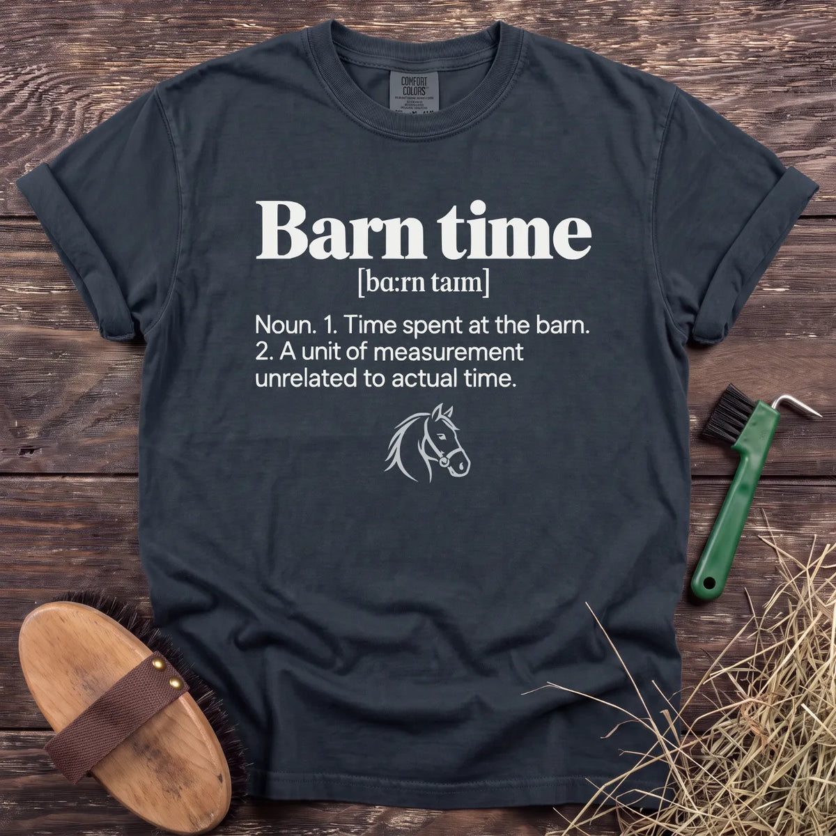 Barn Time T-Shirt in Graphite [color: Graphite]