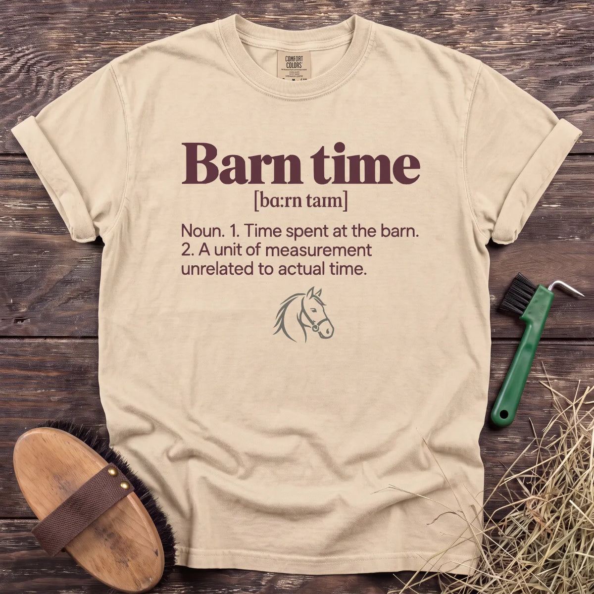 Barn Time T-Shirt in Ivory [color: Ivory]