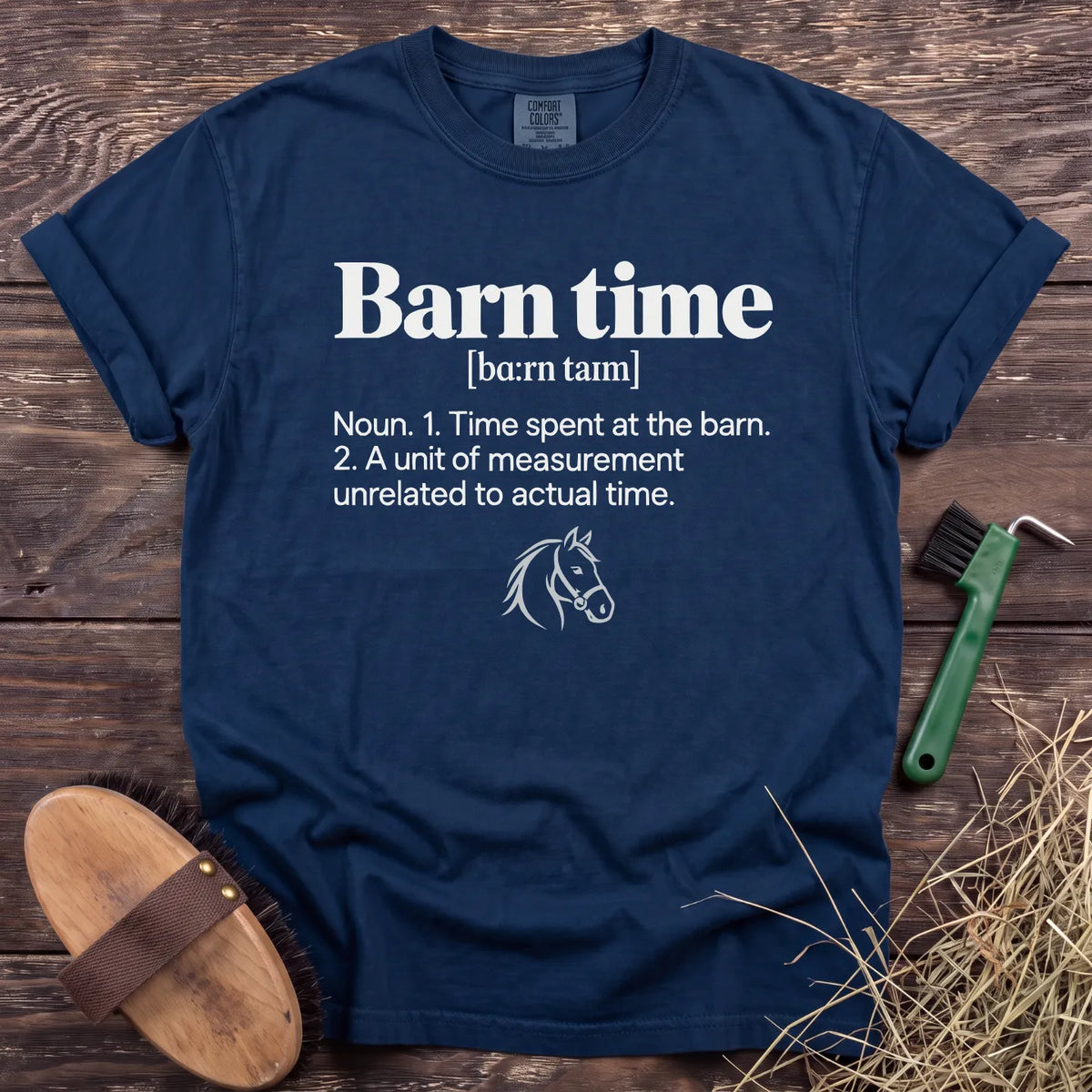 Barn Time T-Shirt in Navy [color: Navy]