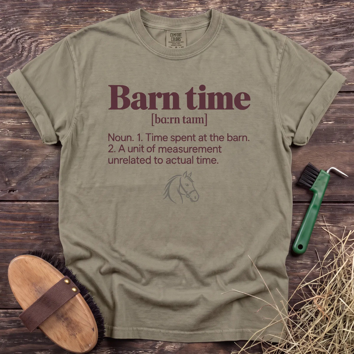 Barn Time T-Shirt in Sandstone [color: Sandstone]