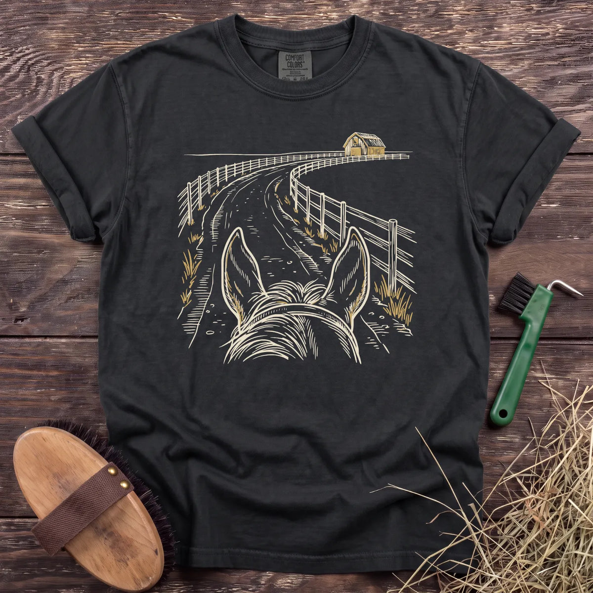 Between the Ears T-Shirt in Black [color: Black]