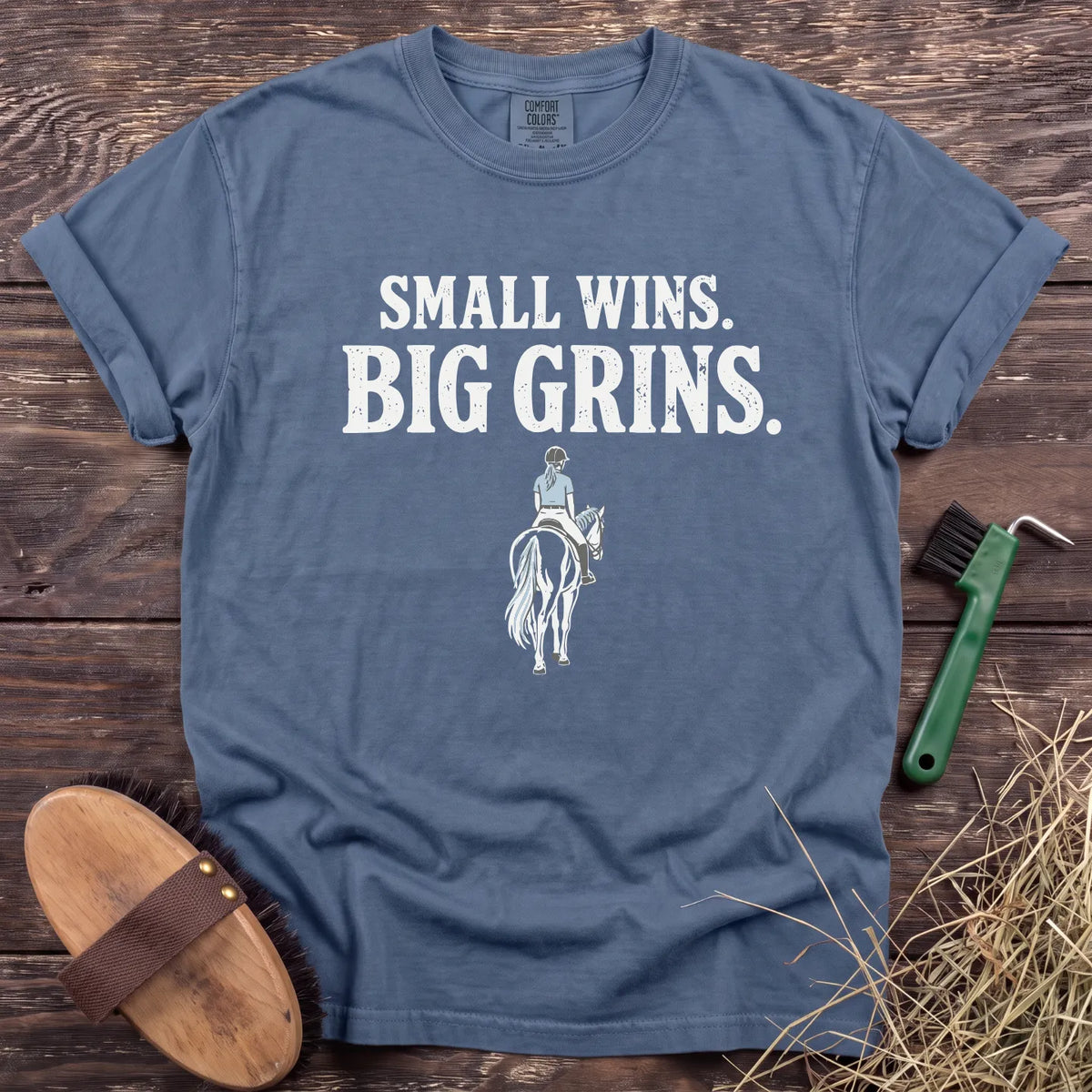 Big Grins T-Shirt in Blue Jean [color: Blue Jean]