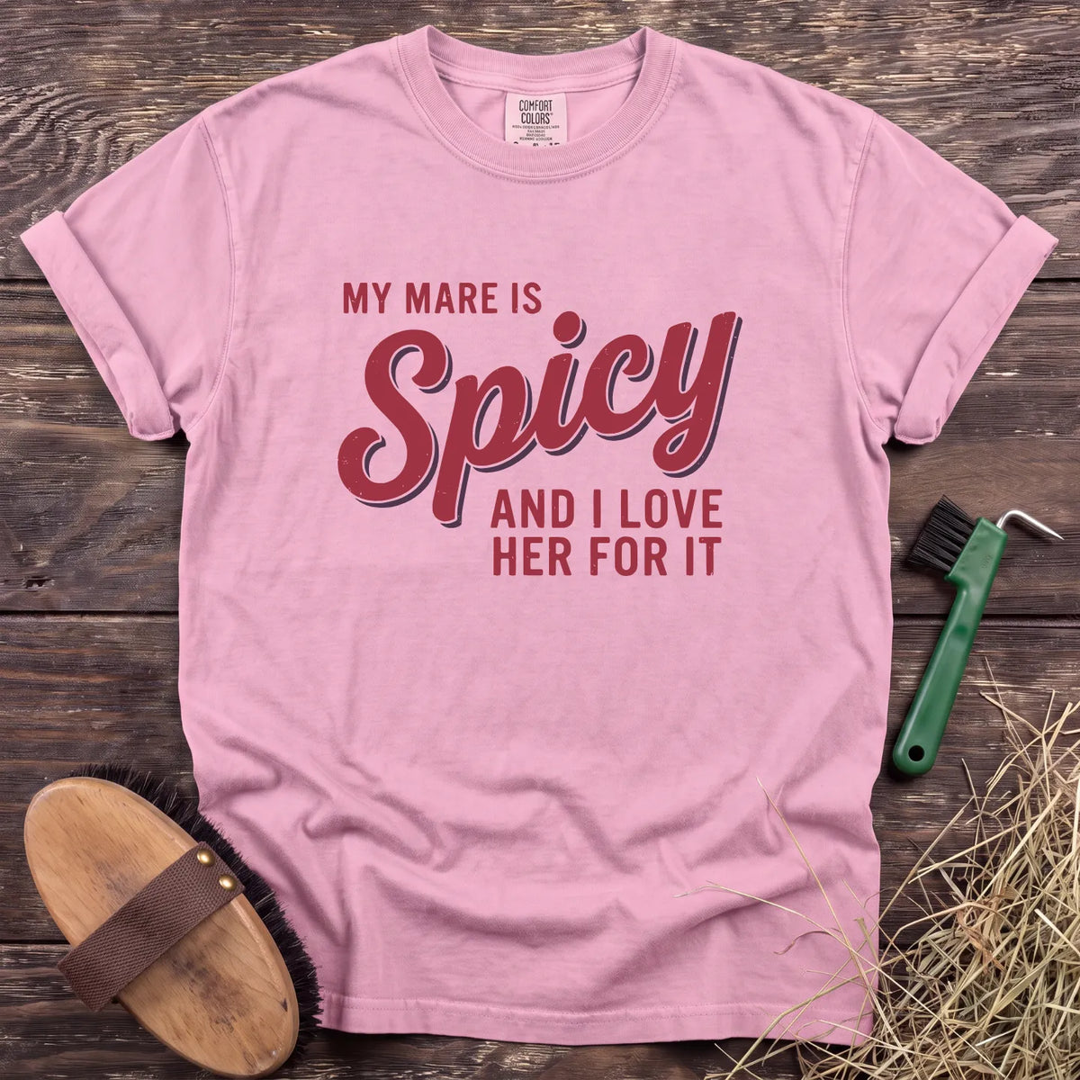 My Mare Is Spicy T-Shirt in Blossom [color: Blossom]