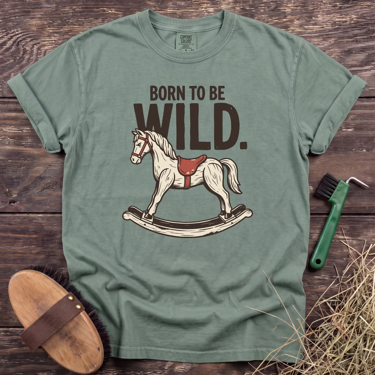 Born to Be Wild T-Shirt in Bay [color: Bay]