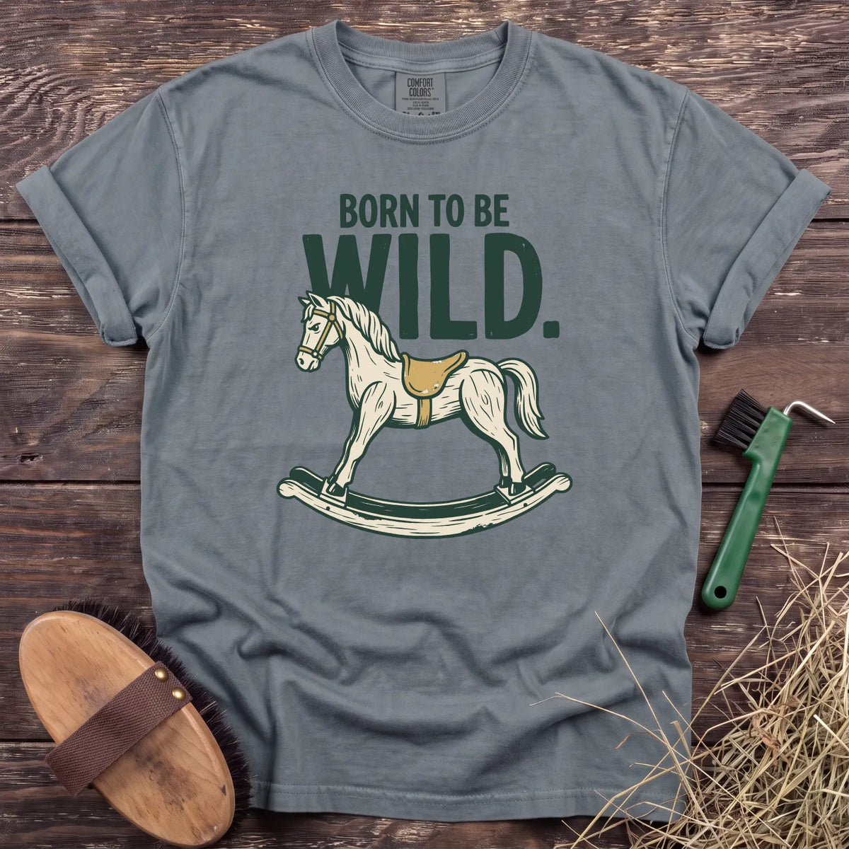 Born to Be Wild T-Shirt in Granite [color: Granite]
