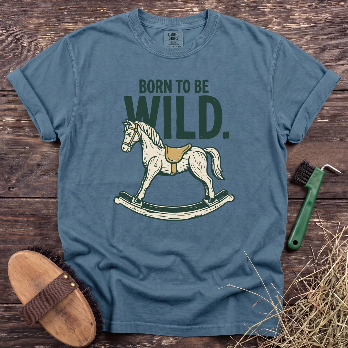 Born to Be Wild T-Shirt in Ice Blue [color: Ice Blue]