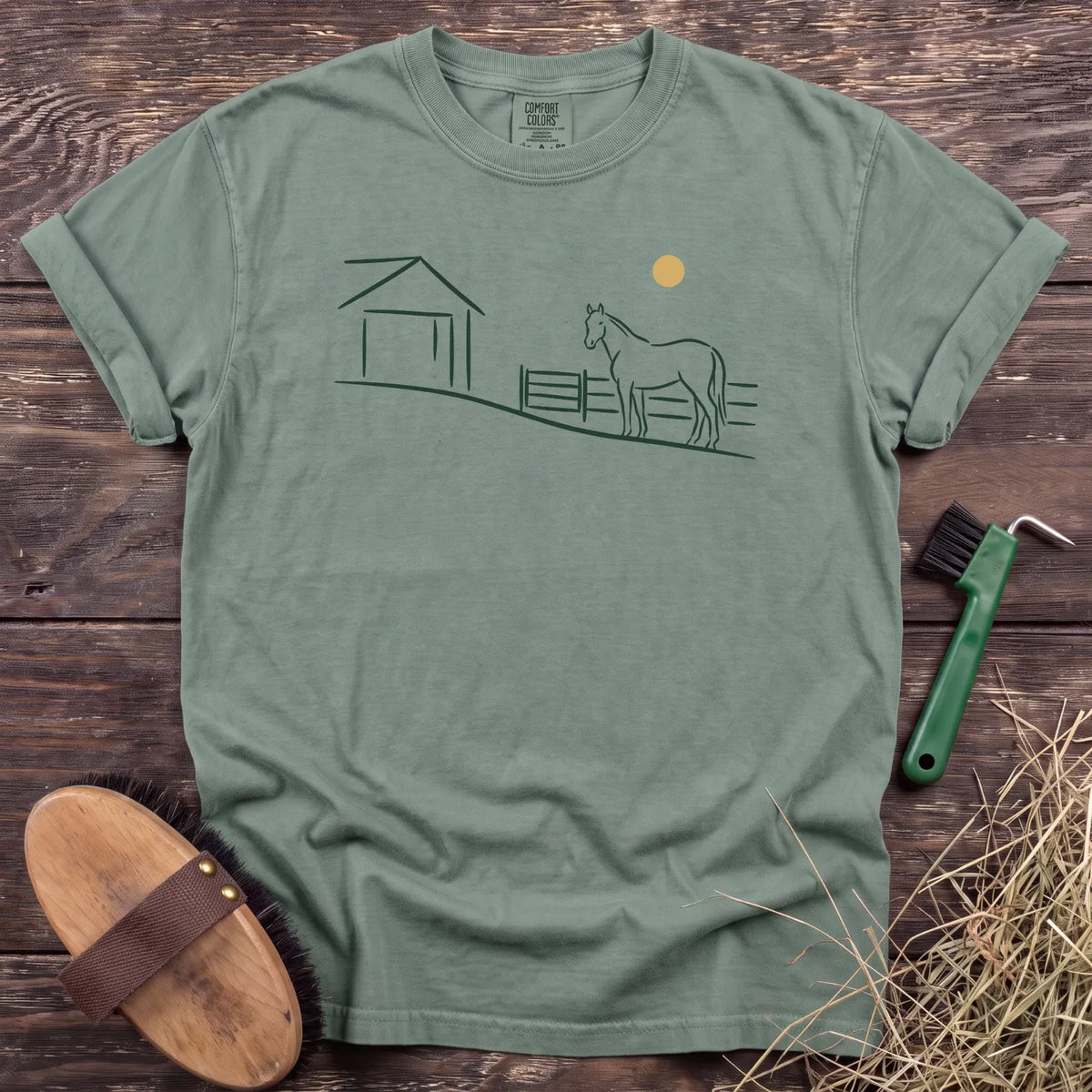 By the Barn T-Shirt in Bay [color: Bay]