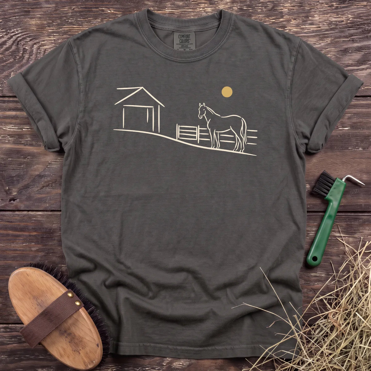 By the Barn T-Shirt in Pepper [color: Pepper]