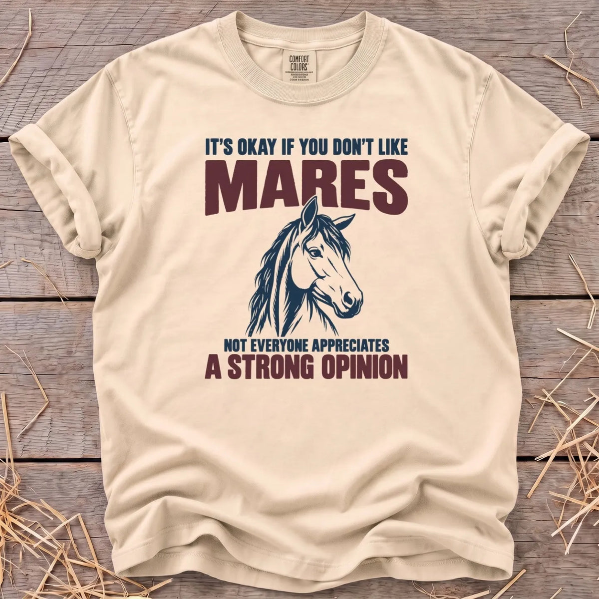 Don't like mares graphic T-shirt in Ivory [color: Ivory]