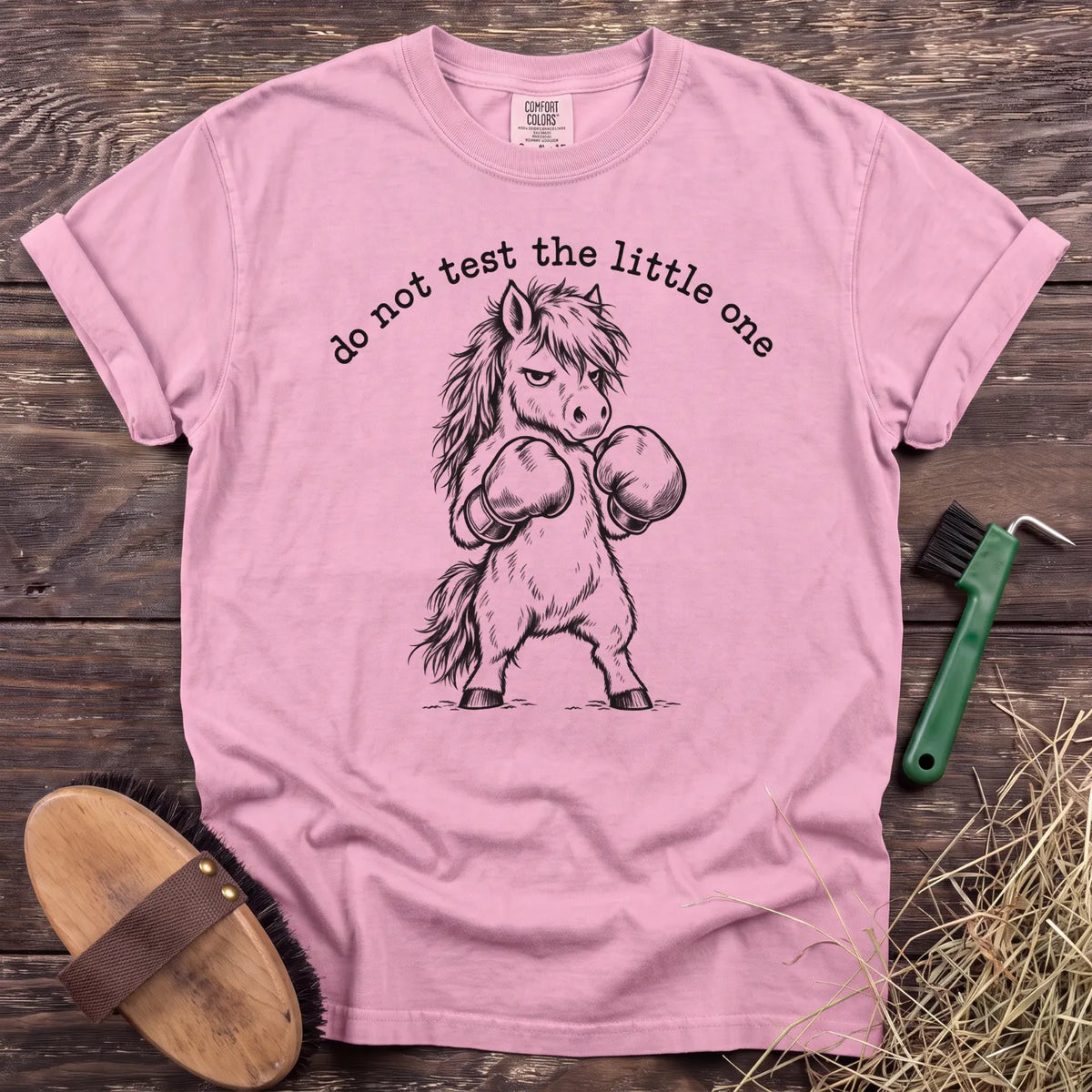 Do not test the little one pony with boxing gloves T-shirt in Blossom [color: Blossom]