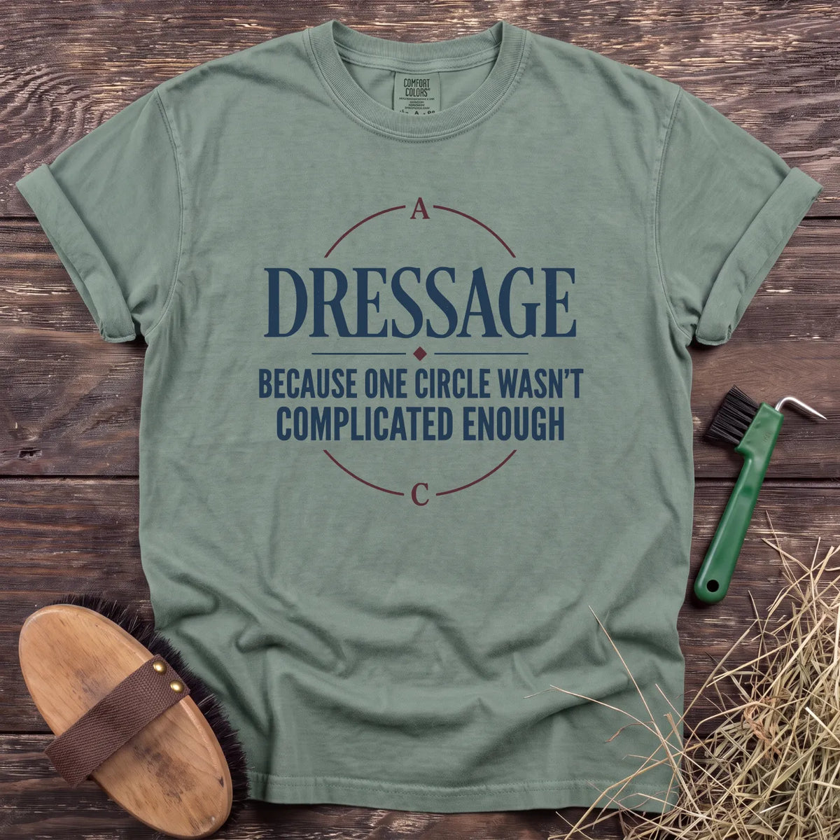 Dressage: One Circle T-Shirt in Bay [color: Bay]