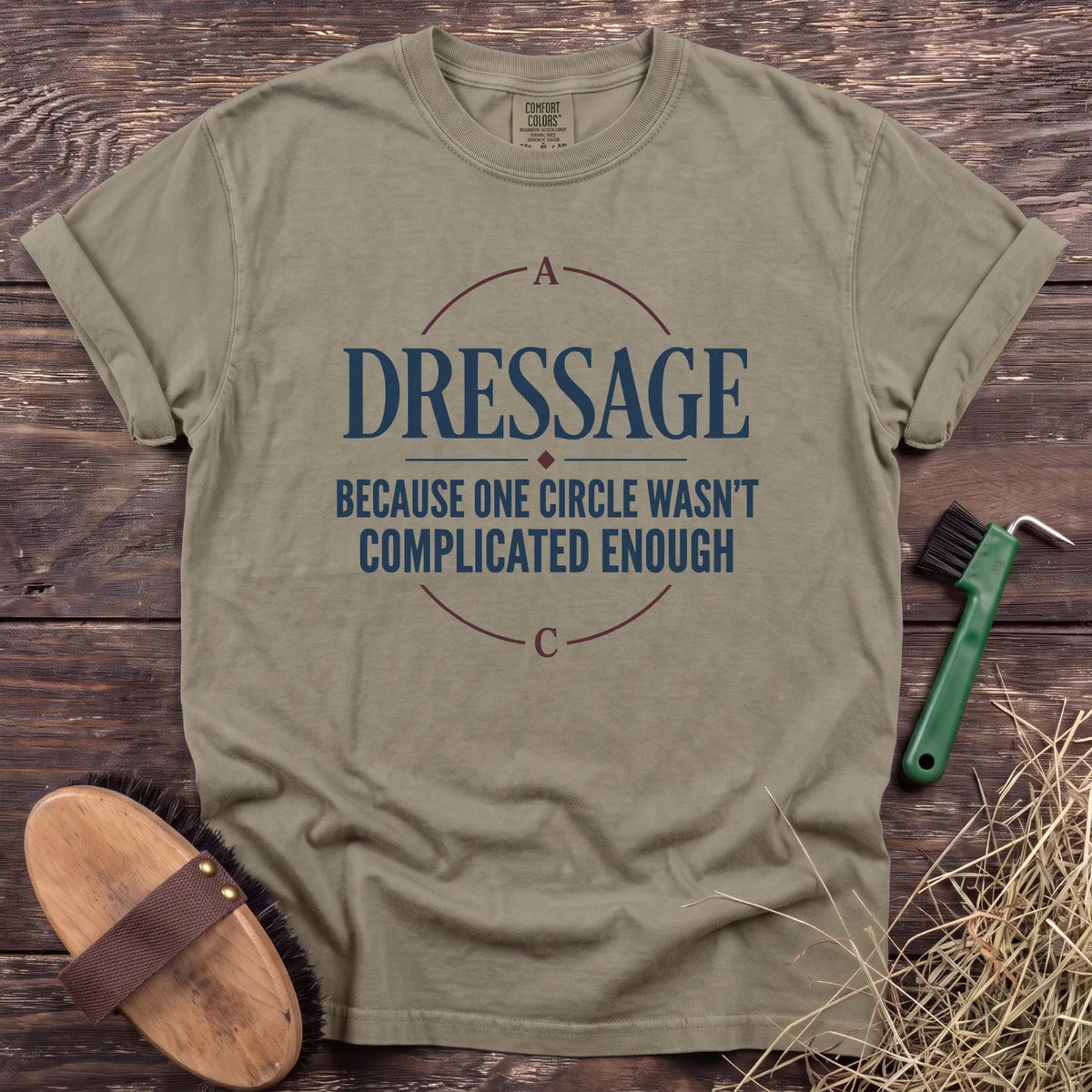 Dressage: One Circle T-Shirt in Sandstone [color: Sandstone]