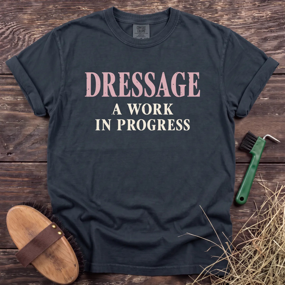 Dressage Progress T-Shirt in Graphite [color: Graphite]