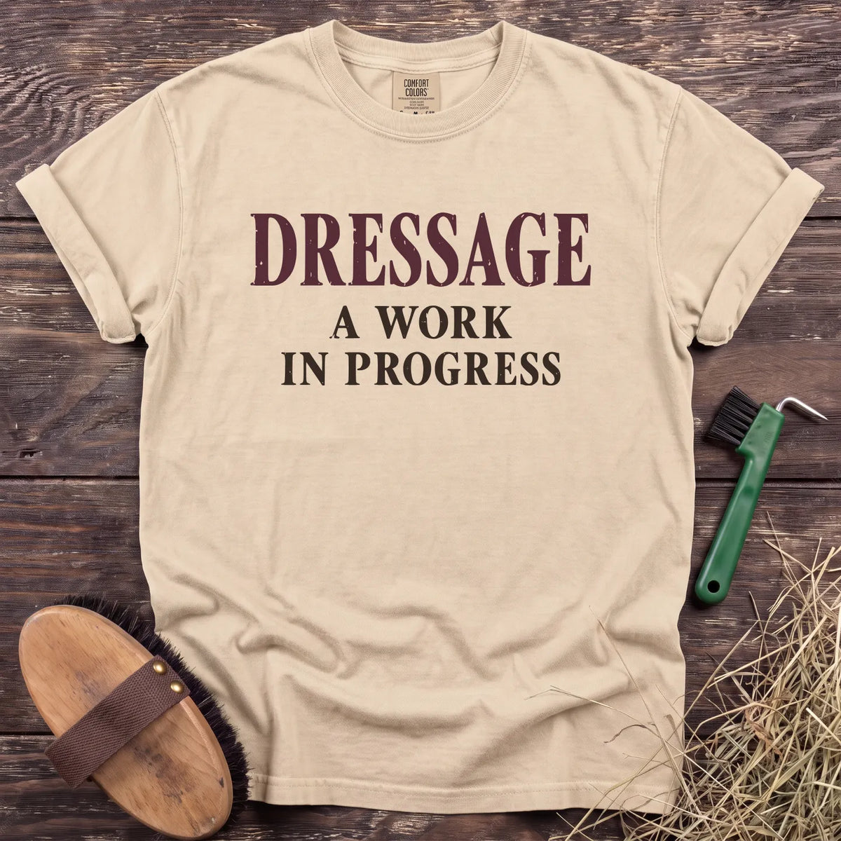 Dressage Progress T-Shirt in Ivory [color: Ivory]