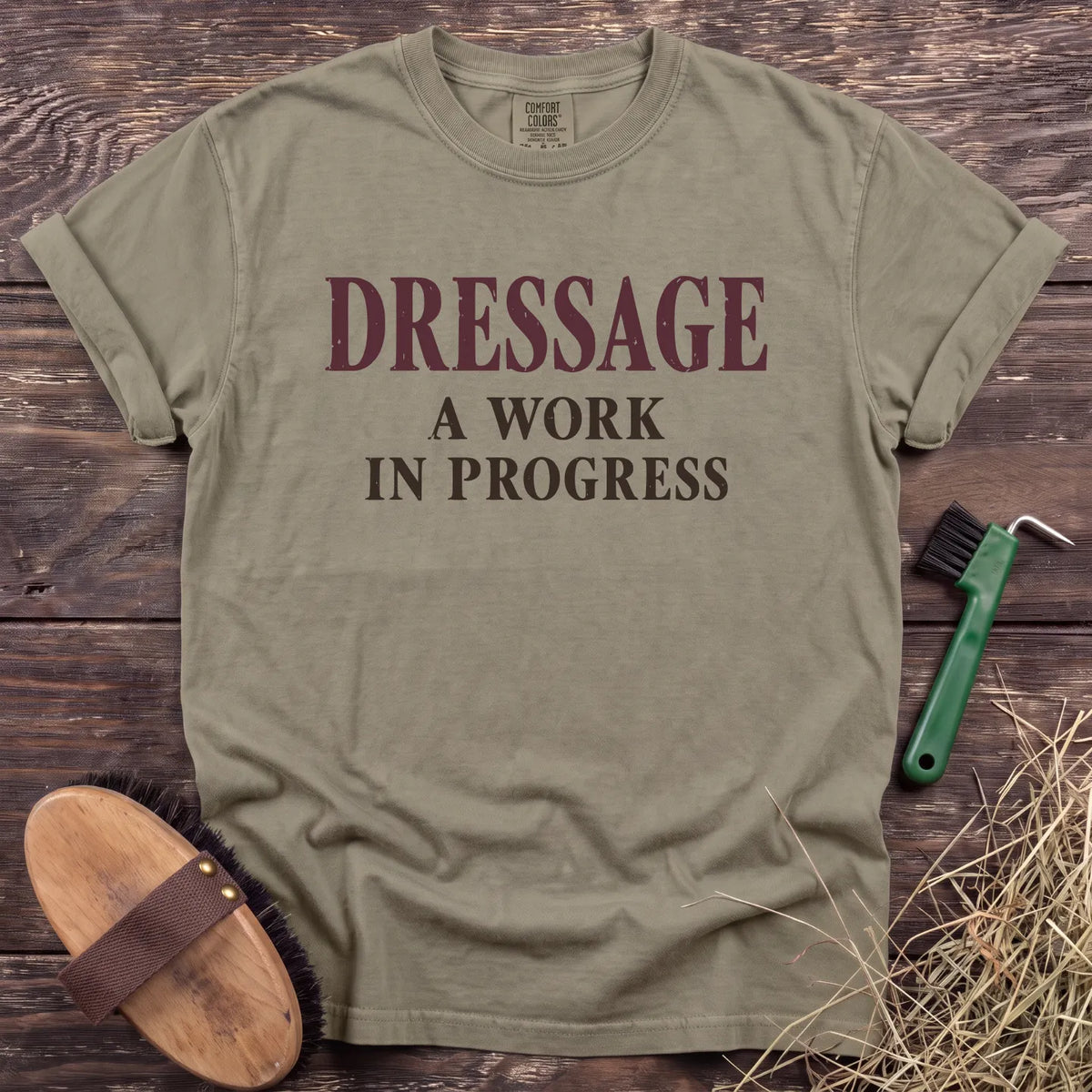 Dressage Progress T-Shirt in Sandstone [color: Sandstone]