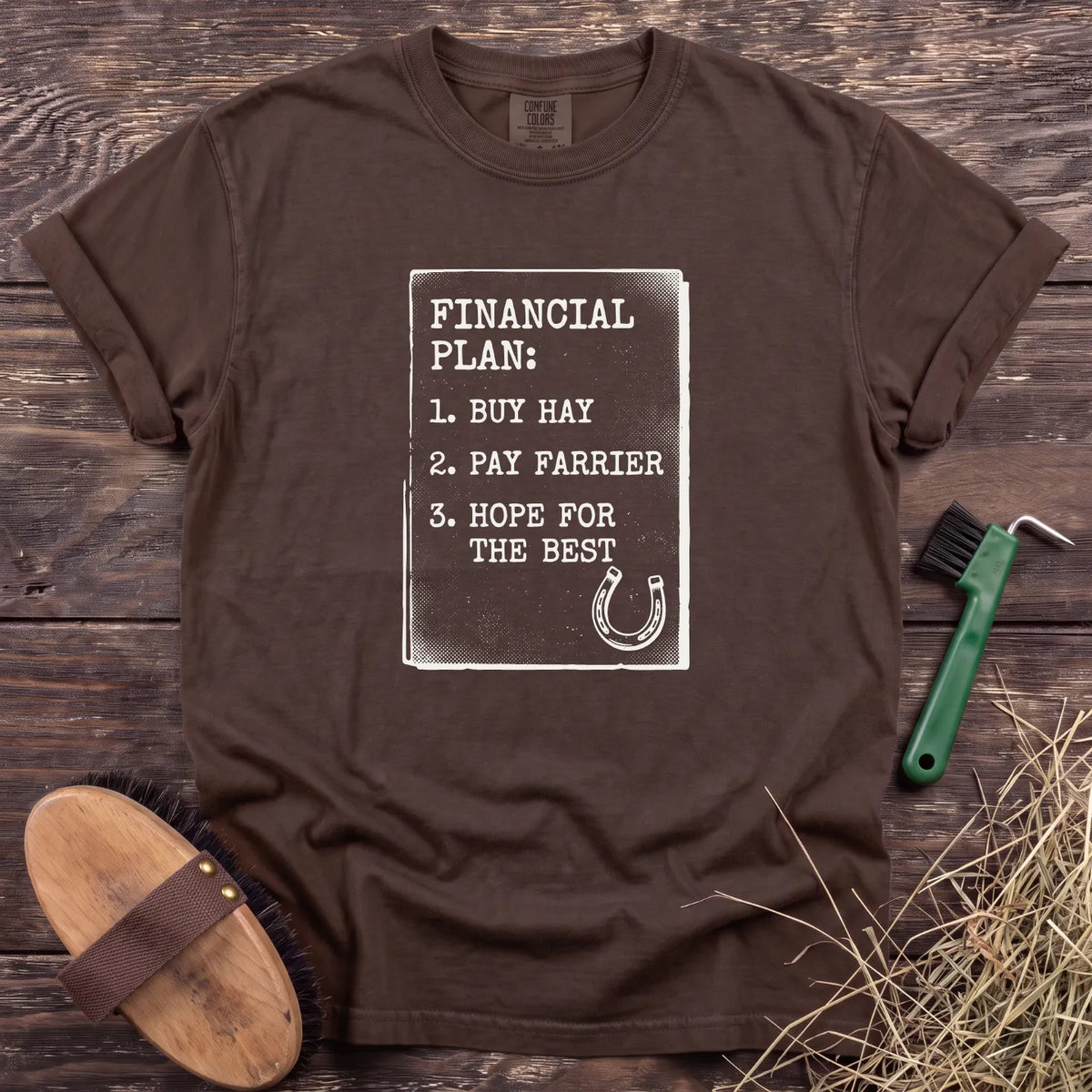 Financial Plan T-Shirt in Espresso [color: Espresso]